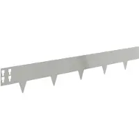 vidaXL Gazonrand 30 st 100 x 15 cm Staal Zilverkleurig