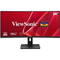 Viewsonic VA3420C-2 LED-monitor Energielabel F (A - G) 86.4 cm (34 inch) 3440 x 1440 Pixel 21:9 3.5 ms HDMI 2.1, DisplayPort, USB-C 3.2 Gen 1, USB-A 3.2 Gen 1,