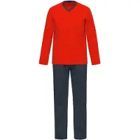 Ammann Pyjama lang ' Qatar ' donkerblauw / rood