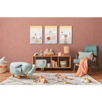 A.S. Création ZACHT GEMELEERD BEHANG | Basic - Rood - Lilly & Luis