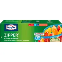 Toppits Vershoudzakken - BoterhamzakjeS 3L XL, 18 stuks