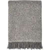 Scandi Living Sandstone wollen plaid 130x180 cm Grijs