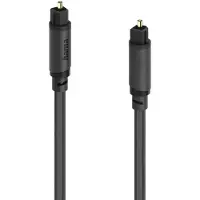 Hama 00202018 Toslink Audio Aansluitkabel [1x Toslink-stekker (ODT) - 1x Toslink-stekker (ODT)] 5 m Zwart Vergulde steekcontacten