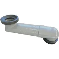 Riko Sprongbocht verstelbaar 15-35cm, inbouwhoogte 80 mm, 90-110mm aansluitingen