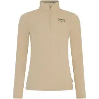 Protest - Dames fleeces - Prtgentle 1/4 Zip Active Top Bamboo Beige voor Dames - Maat M