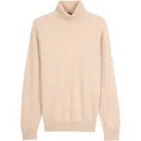 GOBI Cashmere Trui 'Men's Essential Turtleneck Cashmere Sweater' beige