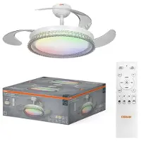 Osram Ceiling Fan Cierzo 1220mm 60W CCT RGB Plafondventilator 60 W (Ø) 1220 mm Met lamparmatuur, Met afstandsbediening, Dimbaar, Timer