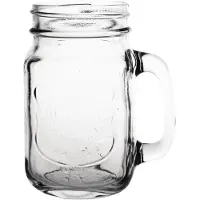 Olympia mason jar drinkglazen met tekst 450ml (12 stuks), 13,2(h) x 6,7(?)cm