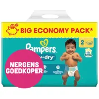 Pampers 2x Baby Dry Luiers Maat 2 (4-8kg) 88 Stuks