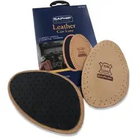 Saphir - halve binnenzolen in leer en steenkool op latexschuim - maat 44/46