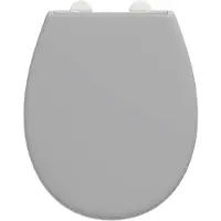 INSTMAIER Alma - toiletzitting - Made in Germany - duroplast - ovale vorm - Grijs