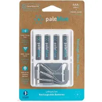 Pale Blue 4x AAA Lithium 1.5V oplaadbare batterij met USB-C