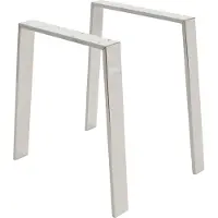 ML-Design Set van 2 tafelpoten Ash | metaal wit 75x8x72 cm tafelbladen en -poten | NADUVI