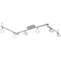 Eglo Cardillio 1 - Spot - 9 Lichts - Aluminium, Chroom - Gesatineerd