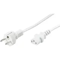 Goobay Stroomkabel met C13 plug - wit - 1,5 meter
