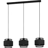 Eglo Zwart hanglamp Bazely 3L - Ø 23cm
