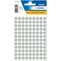 Herma Multipurpose-etiketten, Ø 8 mm, rond grijs, permanent hechtend, om met de hand t - 10 stuks