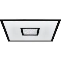Eglo Zwarte led plafonnière Bordonara 45x45