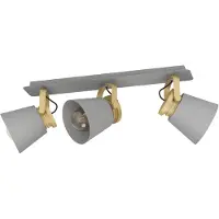 Eglo Twicken Spot - E27 - 59 cm - Grijs/Goud -Staal