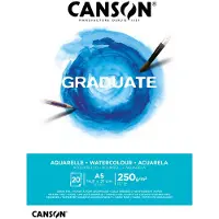 Canson Aquarelblok Canson Graduate A5 250gr 20vel