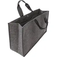 Sigel Desk Sharing Bag Basic L, synthetisch vilt, geschikt voor laptops tot 17,3 inch, donkergrijs