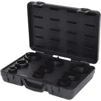 Ks Tools 450.5000 Sleutelset met sleufmoeren, tap buiten liggend, 9-delig