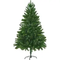 vidaXL Kunstkerstboom met levensechte naalden 210 cm groen