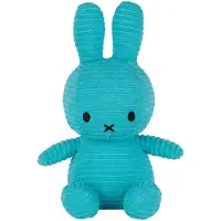 Bon Ton Toys Knuffel - Miffy ECO Corduroy - 23 cm - Teal