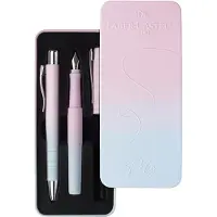 Faber-Castell Balpen en Vulpen Faber Castell Poly Pen in giftbox Blushing Sky - FC-241054