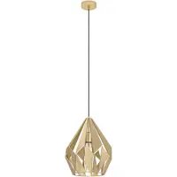 Eglo Hanglamp Carlton, dimbaar, messing / goud, Woon-/ Eetkamer, metaal, Modern, hanglamp