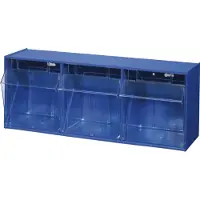 Allit 464410 Assortimentsbakken VarioPlus ProFlip 3 (b x h x d) 600 x 240 x 200 mm Blauw, Transparant 1 stuk(s)