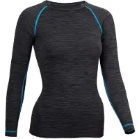 Avento Baselayer Women Thermoshirt Superior Zwart/Aqua-Maat 42