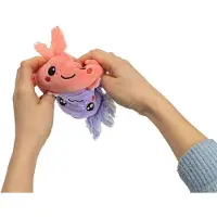 Moses Omkeerbare Axolotl knuffel - Stemming - Roze /Paars