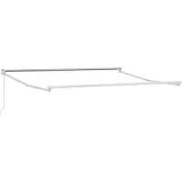 vidaXL Uitschuifbaar zonneschermframe, wit, 300 x 250 cm, aluminium