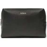 GUESS Make up tas 'LARGE TOP ZIP' goud / zwart