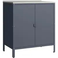 Casa.pro Kast Bolognano voor buiten 92x80x50 cm donkergrijs mat