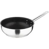 Vogue Platinum Plus RVS Anti-Aanbak Inductie Sauteuse 24cm - FC099 - Horeca & Professioneel