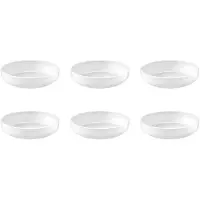 Medard de Noblat - Yaka White - Salade en pastabord 20 cm - 6 delig - Porselein