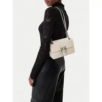 Pinko Schoudertas 'Love One Light Mini Vitello Wr' wit