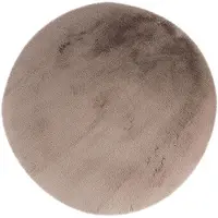 Muratap Heaven fluffy soft vloerkleed hoogpolig effen tapijt - 200 cm rond