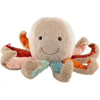 Sigikid Knuffel octopus Swetty Yellow grijs/multikleurig