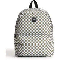 Vans Rugzak 'Old Skool Check' olijfgroen / wit