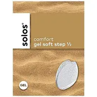 Solos Comfort Gel Soft Step halve voorvoet gel inleg zooltjes speciaal voor bescherming van de bal van de voet in hoge hakken schoenen.