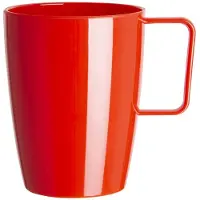 Olympia Kristallon beker met oor 28cl, rood