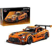 Jamara Constructiespeelgoed - 402899 - CaDA Bricks - Mercedes-AMG GT3 - Oranje - Rauto Bouwstenen set - 1:8
