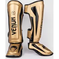 Venum Elite Kickboks Scheenbeschermer - GOLD/BLACK -M
