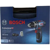 Bosch Professional Akku-Bohrschrauber GSR 12V-15 Set 2x2,0Ah, GAL12V-20, Zubehör 25tlg,Tasche 060186810H Accu-boormachine 12 V 2.0 Ah Li-ion Incl. 2 accus