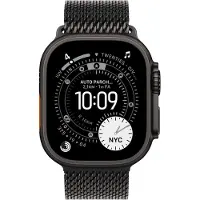 Apple Watch Strap - 49mm - Black Titanium - Milanese Loop - Small