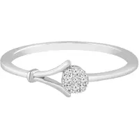 Diamant Exquis Ring zilver