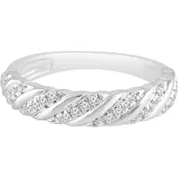 Diamant Exquis Ring zilver